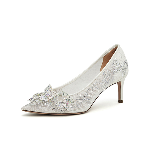 Tata/他她2023夏商场同款时尚潮流百搭高跟单鞋女新款7DDP8BQ3