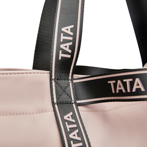 Tata/他她2023秋商场同款时尚百搭拼接大容量托特包新X3139CX3