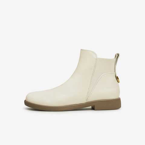 Tata/他她2023冬商场同款时尚软面简约牛皮切尔西靴新7BJ44DD3