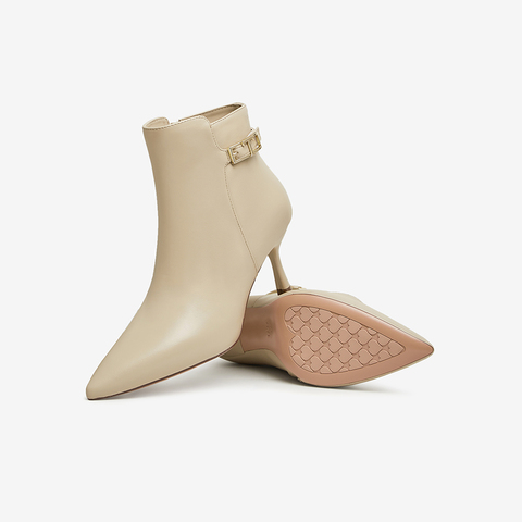 Tata/他她2023冬商场同款时尚尖头高跟时装靴女新款7QS43DD3