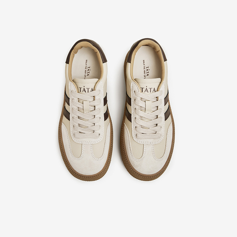TATA/他她2023春时尚休闲德训鞋女新款WB401CM3