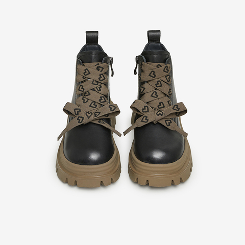 Tata/他她2023冬商场同款时尚休闲撞色甜美风女靴WE901DD3