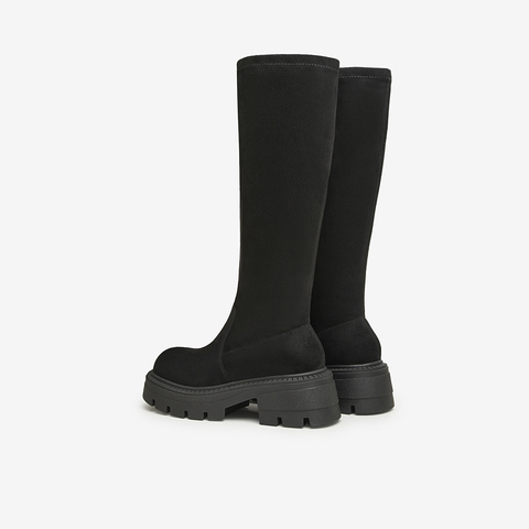 Tata/他她2023冬商场同款时尚休闲厚底潮流时装靴女新款WE601DG3