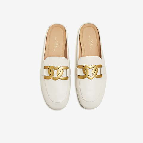 Tata/他她2023春时尚低跟后空凉鞋舒适穆勒鞋女新款7QC02AH3