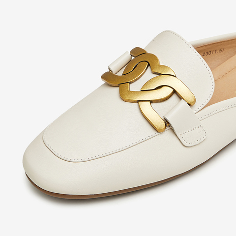 Tata/他她2023春时尚低跟后空凉鞋舒适穆勒鞋女新款7QC02AH3