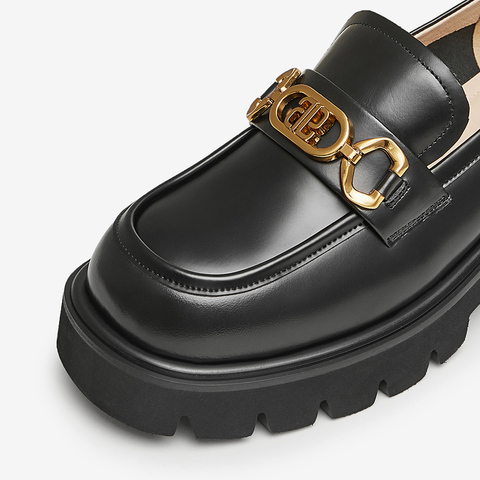 TATA/他她2024春商场同款百搭时尚简约方跟乐福鞋女新款WG901AA4