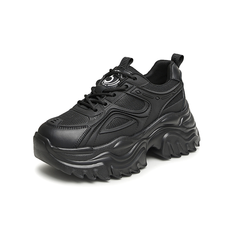 Tata/他她2024春商场同款休闲纯色时尚百搭老爹鞋女新款WH201AM4