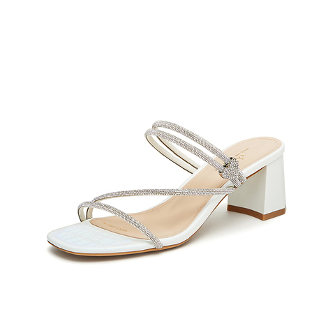 Tata/他她2024夏商场同款简约百搭时尚休闲拖鞋新款XBD03BT4