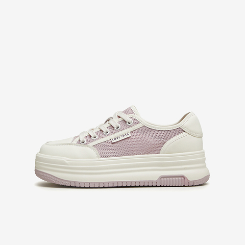 Tata/他她2024夏商场同款运动时尚休闲厚底女板鞋新款WL801BM4