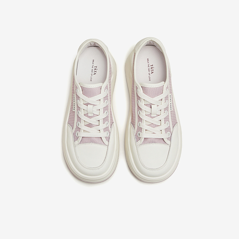 Tata/他她2024夏商场同款运动时尚休闲厚底女板鞋新款WL801BM4