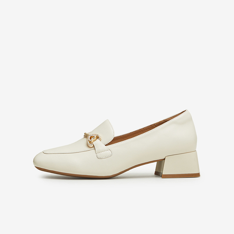 Tata/他她2024春市场同款时尚简约百搭中跟女鞋单鞋新款WG701AA4