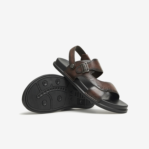 Tata/他她2024夏商场同款时尚百搭舒适凉鞋男新款71B03BL4