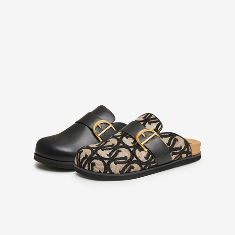 Tata/他她2024春商场同款勃肯鞋女时尚后空凉鞋新款7WR11AH4