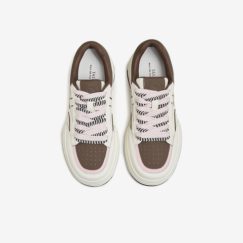 TATA/他她2024春商场同款运动潮流时尚厚底女板鞋新款WJ801AM4