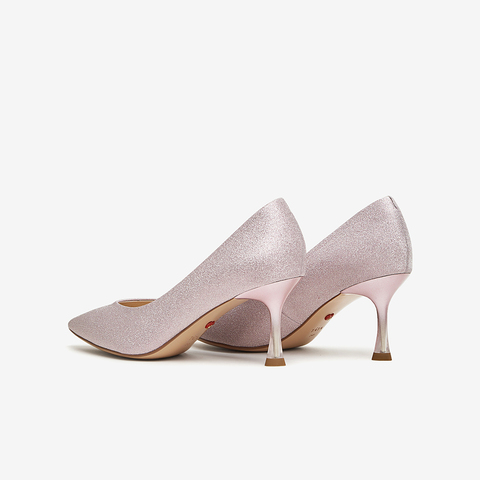 TATA/他她2024春商场同款时尚休闲甜美细跟单鞋新款7DDU9AQ4