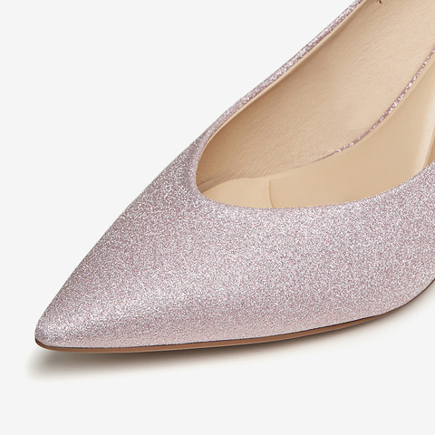 TATA/他她2024春商场同款时尚休闲甜美细跟单鞋新款7DDU9AQ4