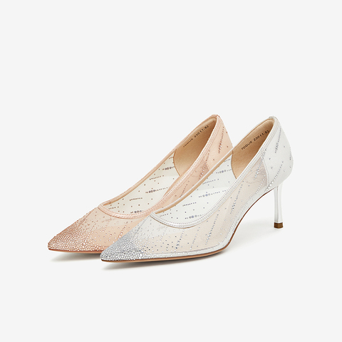 TATA/他她2024春商场同款时尚简约气质浅口女单鞋新款7DDU5AQ4