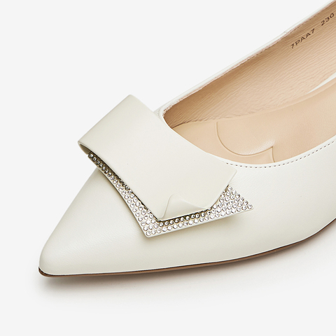 TATA/他她2024春商场同款时尚浅口女法式气质单鞋新款7PAA7AQ4