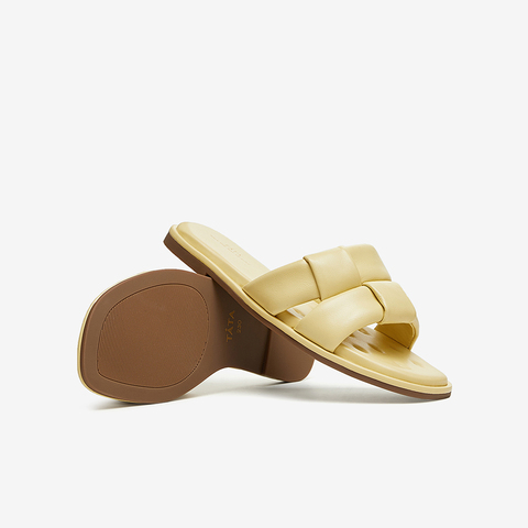 TATA/他她2024夏休闲百搭时尚潮流女一字拖鞋新款D6AA1BT4