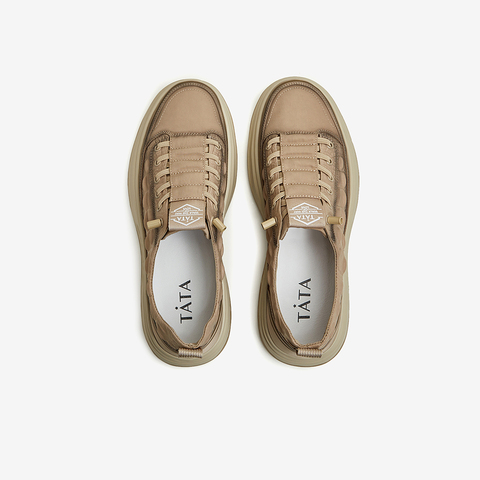 TATA/他她2024春商场同款休闲男士简约百搭板鞋新款OCF01AM4