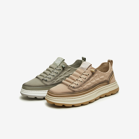 TATA/他她2024春商场同款休闲男士简约百搭板鞋新款OCF01AM4