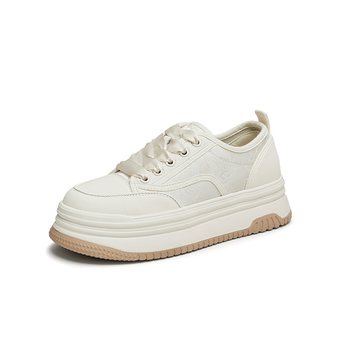 TATA/他她2024秋厚底时尚百搭女款板鞋休闲新款DWBX6CM4