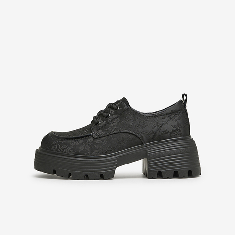 TATA/他她2024秋商场同款时尚潮流气质系带牛津鞋女新款WT401CM4