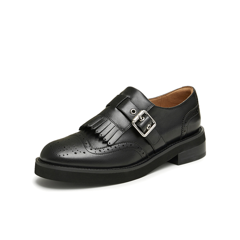 Tata/他她2024秋商场同款时尚牛津鞋女新款7TB23CM4