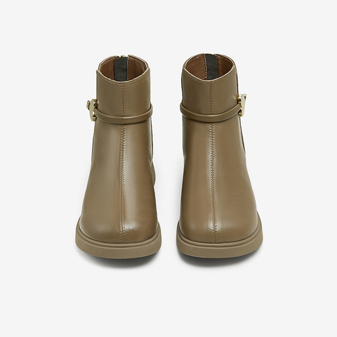 TATA/他她2024冬商场同款时尚休闲时装短靴女新款YJJ01DD4