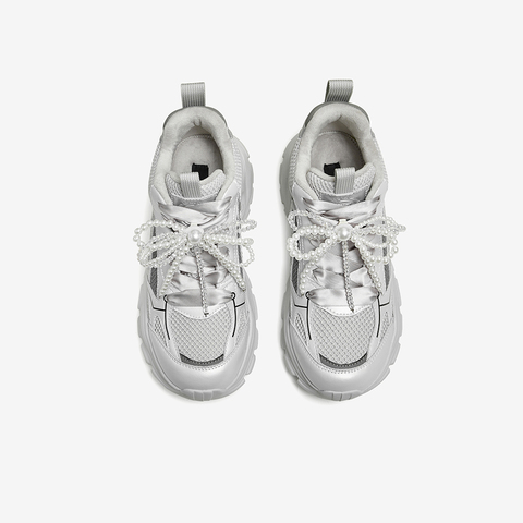 TATA/他她2024冬商场同款时尚休闲老爹鞋女新款CDZ01DM4