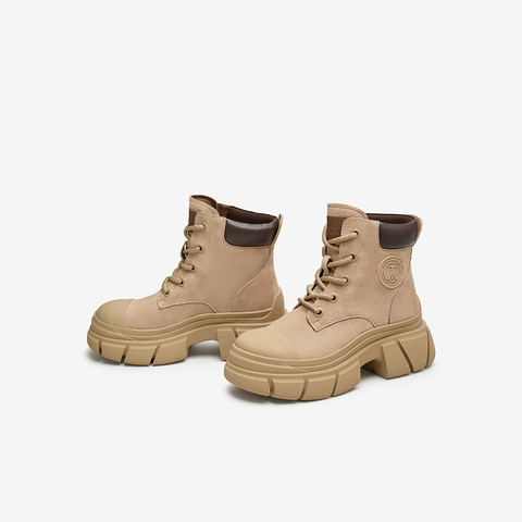 TATA/他她2024冬商场同款时尚休闲工装鞋女新款CCE01DD4