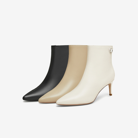 Tata/他她2024冬商场同款时尚休闲时装短靴女新款7QS46DD4