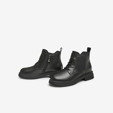 TATA/他她2024冬商场同款时尚休闲马丁靴女新款WXL02DD4