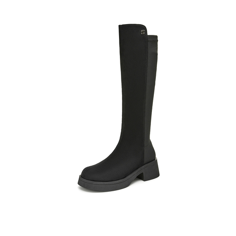 Tata/他她2024冬商场同款时尚休闲时装长靴女新款W5K03DG4