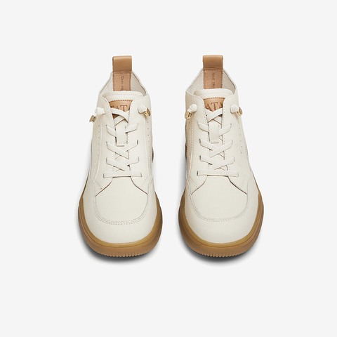 TATA/他她2024冬商场同款时尚休闲豆豆鞋女新款7D641DD4