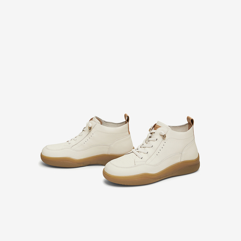 TATA/他她2024冬商场同款时尚休闲豆豆鞋女新款7D641DD4