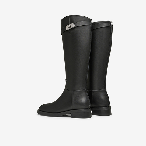 TATA/他她2024冬商场同款时尚休闲时装长靴女新款7TG84DG4