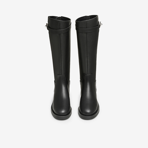 TATA/他她2024冬商场同款时尚休闲时装长靴女新款7TG84DG4