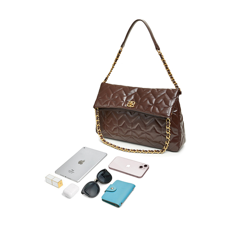 TATA/他她2024冬商场同款时尚休闲绗缝包女新款X3378DX4