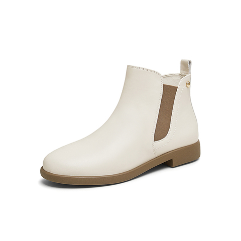 TATA/他她2024冬商场同款时尚休闲切尔西靴女新款7BJ46DD4