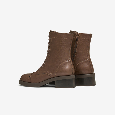 TATA/他她2024冬商场同款时尚休闲马丁靴女新款7C660DZ4