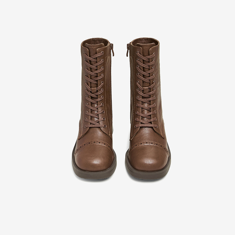 TATA/他她2024冬商场同款时尚休闲马丁靴女新款7C660DZ4