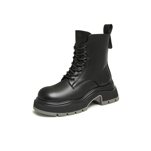 TATA/他她2024冬商场同款时尚休闲马丁靴女新款WJZ04DD4