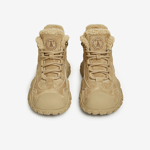 TATA/他她2024冬商场同款时尚休闲运动靴女新款CGM01DD4