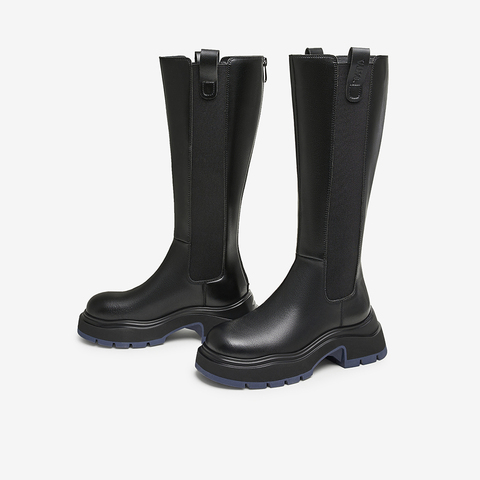 TATA/他她2024冬商场同款时尚休闲切尔西靴女新款WJZ05DG4