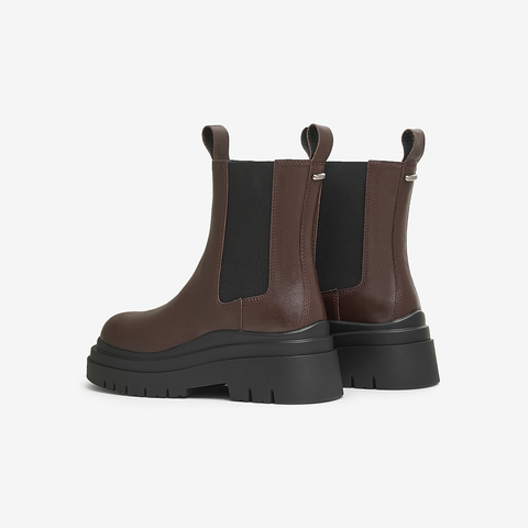 TATA/他她2024冬商场同款时尚休闲切尔西靴女新款7C960DZ4