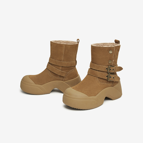 TATA/他她2024冬时尚休闲雪地靴女新款CX501DZ4