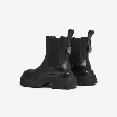 TATA/他她2024冬商场同款时尚休闲切尔西靴女新款WJZ03DD4