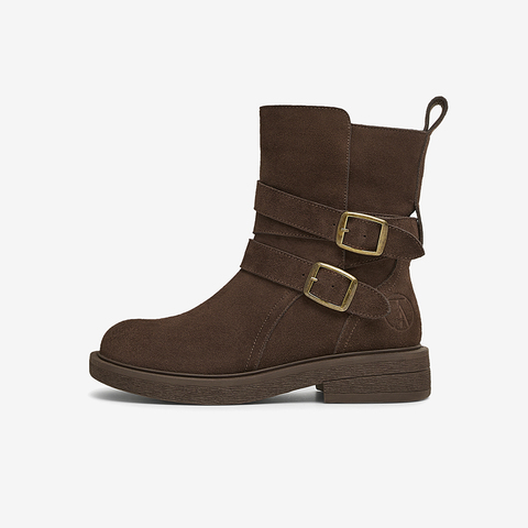 TATA/他她2024冬商场同款时尚休闲时装短靴女新款CYN01DZ4