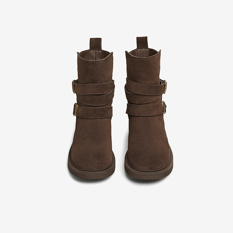 TATA/他她2024冬商场同款时尚休闲时装短靴女新款CYN01DZ4